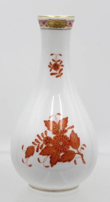 Auktion 356<br>kl. Vase, Herend, Aponyi rot, ca. H-15cm [1]