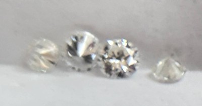 Auktion 356<br>4x Brillanten D-ca. 2 mm, zus. 0,17 ct. white [1]