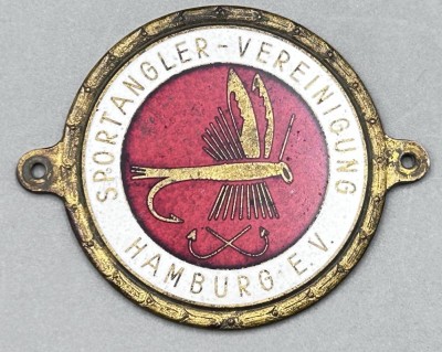 Auktion 356<br>emaill. Bronze Plakette  