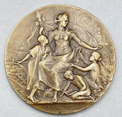 Auktion 356<br>L Coudrai (oder ähnlich) Bronze-Plakette 