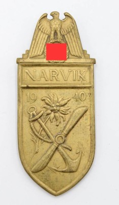 Auktion 357<br>Ärmelschild, Narvik 1940, wohl original [1]