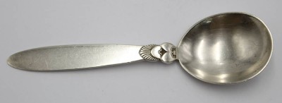 Auktion 357<br>Löffel, Georg Jensen, Sterling, 34,6gr., L-14cm [1]