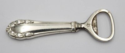 Auktion 357<br>Flaschenöffner, Georg Jensen, Silbergriff, L-11,5cm, Gebrauchsspuren [1]