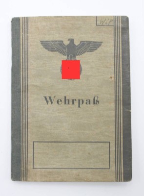 Auktion 357<br>Wehrpaß, 3. Reich, wenig Eintragungen [1]