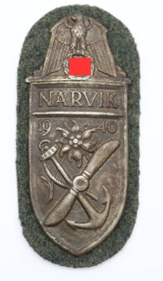 Auktion 357<br>Ärmelschild, Narvik, wohl aus der Zeit [1]