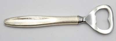 Auktion 357<br>Flaschenöffner, Sterling-Silbergriff,  Dänemark, Gebrauchsspuren, L-13,3cm [1]